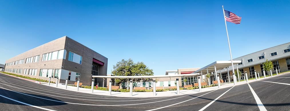 Exterior of Bastrop High School